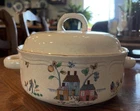 Vintage Heartland International China Covered Casserole Dish Bowl Pot Lid 1.5 Qt Used. Price: $45.00.