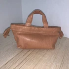 Madewell Golden Honey Cowhide Leather Mini Piazza Baguette Double Handle Y2K Pre-owned. Price: $45.00.
