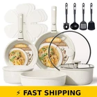 Carote 19PCS Nonstick Cookware Set With Detachable Handles New. Price: $87.99.