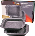 Nonstick Ceramic Dual Roasting Set - Oven Safe Pans, 13"X8"X4.25 New. Price: $166.99.