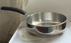 Rare Meyer Bella Cuisine 9 Stainless Steel Fry Pan Induction Safe Skillet Used. Price: $35.00.