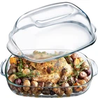 Simax Casserole Dish For Oven 8 Quart Glass Baking High Lid Set Microwave New. Price: $89.38.