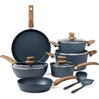 Pots And Pans Set Nonstick Kitchen Induction Cookware Granite Coated New. Price: $115.89.