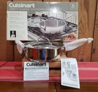 Cuisinart Classic Multiclad 3.5 Qt Stainless Steel Saut Pan W/ Lid New. Price: $35.00.