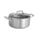 Tramontina 5 Quart Tri Ply Clad Stainless Steel Dutch Oven With Glass Lid New. Price: $120.74.