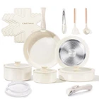 Chef Power Ceramic Cookware Set Non Toxic With Detachable Handles, Healthy No... New. Price: $109.64.