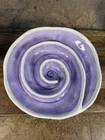 Department 56 Decorative Purple Swirl Plate Oven Dishwasher Safe, Olive Tray Used. Price: $21.99.
