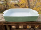 Pyrex Green Rectangle Casserole Dish 507-B Seafoam Used. Price: $14.99.