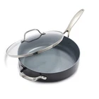 Greenpan Valencia Pro 44QT Gray Ceramic Nonstick Fry Induction Safe New. Price: $227.29.