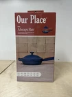 Our Place 3PC Aluminum Ceramic Glass Mini Pan Cookware Set 450F 1.2QT New. Price: $66.49.