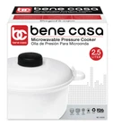 Bene Casa 2.6 Qt. Microwave Pressure Cooker Non-stick Surface And Locking Li New. Price: $15.00.