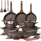 Carote 26PCS Granite Pots And Pans Non Stick Cookware Set, Induction Safe New. Price: $186.75.