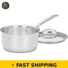 Cuisinart 1.5 Quart Stainless Steel Sauce Pan With Lid New. Price: $45.99.