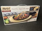 Parini Grilling Cast Iron Fajita Skillet Set - Brand New Factory Sealed 7 X 14. Price: $30.00.