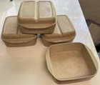 Vintage Anchor Hocking Microware PM481-T1 Dish Container Divided Lid Usa Lot Used. Price: $20.00.
