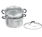 Sunhouse 2-TIER 3.1 Qt Stainless Steel Steamer Pot With Lid New. Price: $39.99.