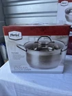 Parini Cookware 7 Quart Stainless Dutch Oven W/ Tempered Glass Lid New Box. Price: $17.99.
