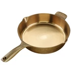 Iliving Seasoned Modern Heirloom Mirror Polished Cast Iron Skillet Pan 12" 3.7L New. Price: $99.99.
