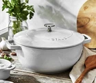 New Staub 3.75 Qt Essential Enameled Cast Iron Round French Oven Cocotte White. Price: $399.00.