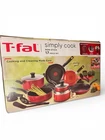 T-fal Simply 17-PIECE Nonstick Cookware Set Red Brand New. Price: $54.99.