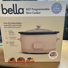 Brand New! Bella 6QT Programmable Slow Cooker. Price: $39.99.