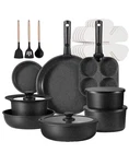 Carote 23PCS Cookware Set Ceramic Non Stick Pots Pans Detachable Handles New. Price: $129.00.