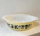 Pyrex Casserole Dish 043 Mod Kitchen 1.5 Quart No Lid Used. Price: $54.99.