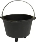King Kooker CI3CFS Cup Seasoned Small Cast Iron Pot, Os, Multi. Price: $24.49.
