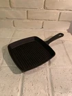 Smith Clark Cast Iron Pre-seasoned Square Griddle Skillet Pan 8" Used. Price: $16.00.