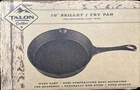 Cast Iron Cookware 10" Skillet Fry Pan Pre Seasoned Ready To Use Nib Talon New. Price: $20.00.