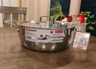 Bergner Edge-to-edge Tri-ply Stainless Steel 5-QT Dutch Oven Pot With Lid New. Price: $50.00.