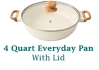 Pioneer Woman Linen Speckle 4 Quart Everyday Pan W/lid Cast Aluminum New. Price: $50.88.