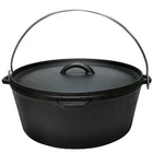 Carolina Cooker 9 Qt Dutch Oven Cast Iron Preseason With Tripod, And Lid Lifter New. Price: $139.99.