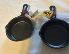 2-PACK Lodge LMS3 3.5 Cast Iron Mini Skillet Pre-seasoned Black New. Price: $15.98.