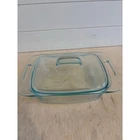 Vintage Pyrex Qt (1.9 L) Easy Grab Clear Baking Dish #C024 Lid #C624 Casserole Used. Price: $24.99.