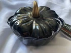 New Smith & Clark Ironworks Black Enameled Pumpkin Cast 2 Qt Dutch Oven Nwt. Price: $59.97.