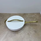 Caraway Home Non-stick Ceramic-coated 4.5 Qt Saute Pan W/lid (white & Gold) New. Price: $90.00.