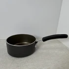Farberware Non-stick Saucepan Black 2 Qt Flat-bottomed Easy Clean Aluminum Used. Price: $11.00.