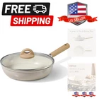 10" Ceramic Frying With Lid, Non Stick Skillet Chef's Pan, Hea... New. Price: $51.80.