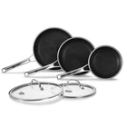 Pans Frying Set 8+10+12 Inch Hybrid Skillet Stainless Steel Oatofp Nonstick New. Price: $179.99.