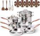 Carote 21PCS Tri-ply Stainless Steel Cookware Set, Pots And Pans Non Toxic New. Price: $313.49.