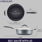 Circulon A1 Series 5QT 11" Nonstick Induction Saut Pan W/ Tempered Glass Lid New. Price: $73.99.