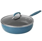 Pioneer Woman 3.5 Qt. Saut Pan W/lid Keepsake Blue Speckle Enamel-aluminum New. Price: $48.00.