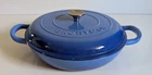 Bruntmor Enamel Braiser 3.8 Quart Dutch Oven Vibrant Blue Used. Price: $132.00.