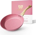 Innerwell 8-INCH Pink Nonstick Egg Pan, Pfoa-free Stone Cookware Skillet, Induct New. Price: $20.37.
