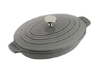 Staub Cast Iron 9-INCH X 6.6-INCH Oval Covered Baking Dish New. Price: $189.95.
