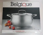 Belgique 3 Quart Stainless Steel Soup Pot W/ Lid New. Price: $49.99.