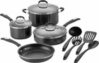 Cuisinart 11-PC Non-stick Aluminum Cookware Set Model P57-11BK Black New. Price: $60.00.