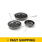 All-clad HA1 Nonstick Fry Pan Set, 5-PIECE Cookware, Black New. Price: $321.99.