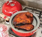 Nordic Ware 36556 Kettle Smoker Aluminized Steel 12.38" Red New. Price: $62.99.